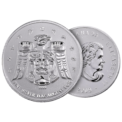 2009 1 oz Silver Maple Leaf Olympic Coins