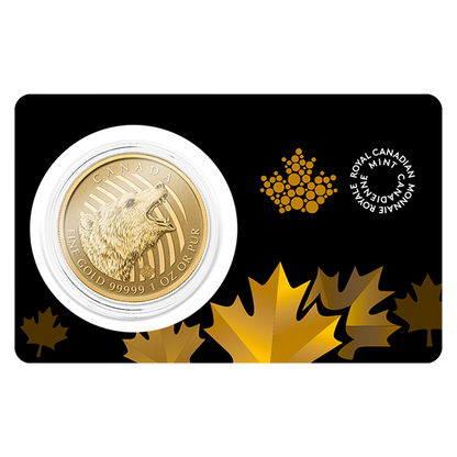2016 1 oz Gold Roaring Grizzly Coins - Royal Canadian Mint