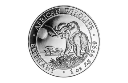 2016 1 oz Silver Somalian Elephant Coins