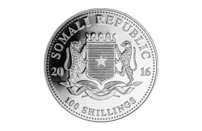2016 1 oz Silver Somalian Elephant Coins