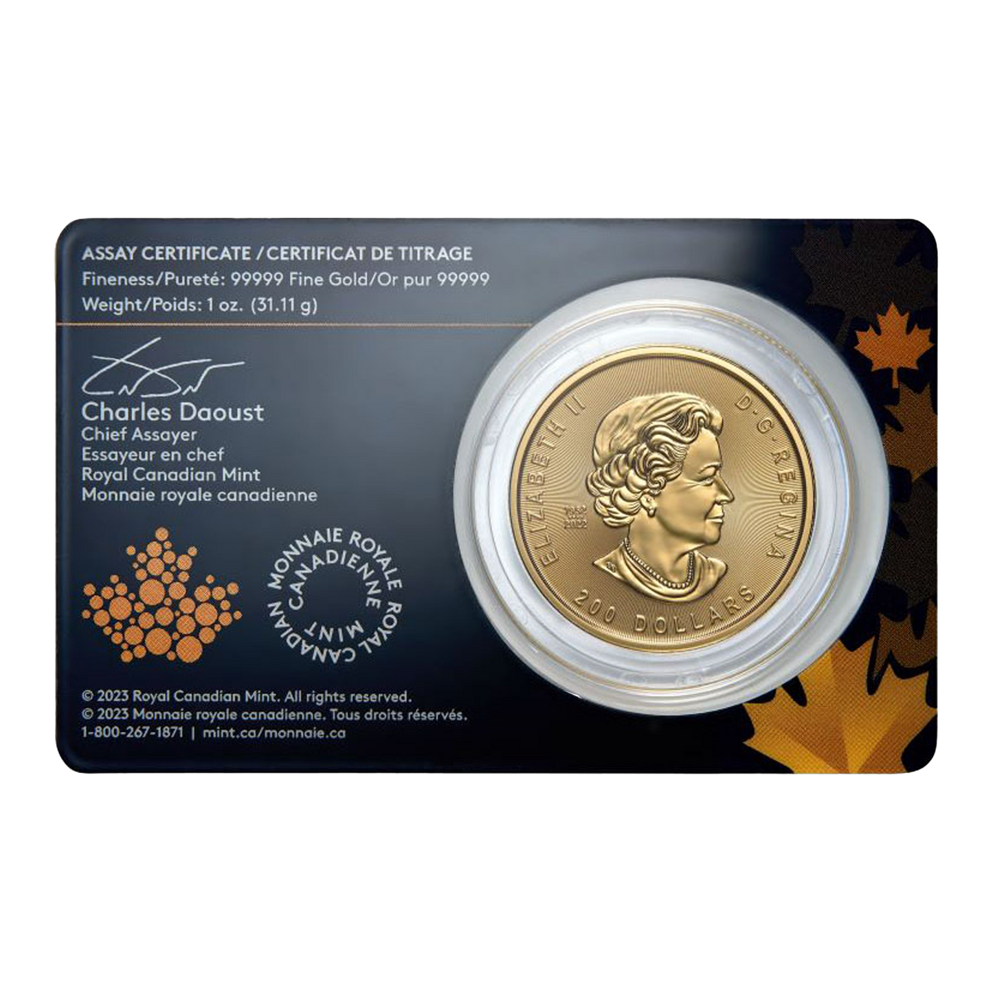 2023 1 oz Gold Klondike Gold Rush: Prospecting for Gold Coin .99999 - Royal Canadian Mint