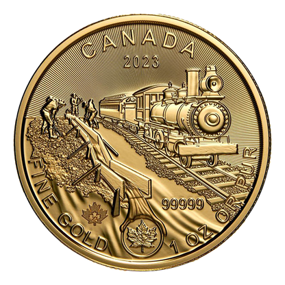 2023 1 oz Gold Klondike Gold Rush: Prospecting for Gold Coin .99999 - Royal Canadian Mint