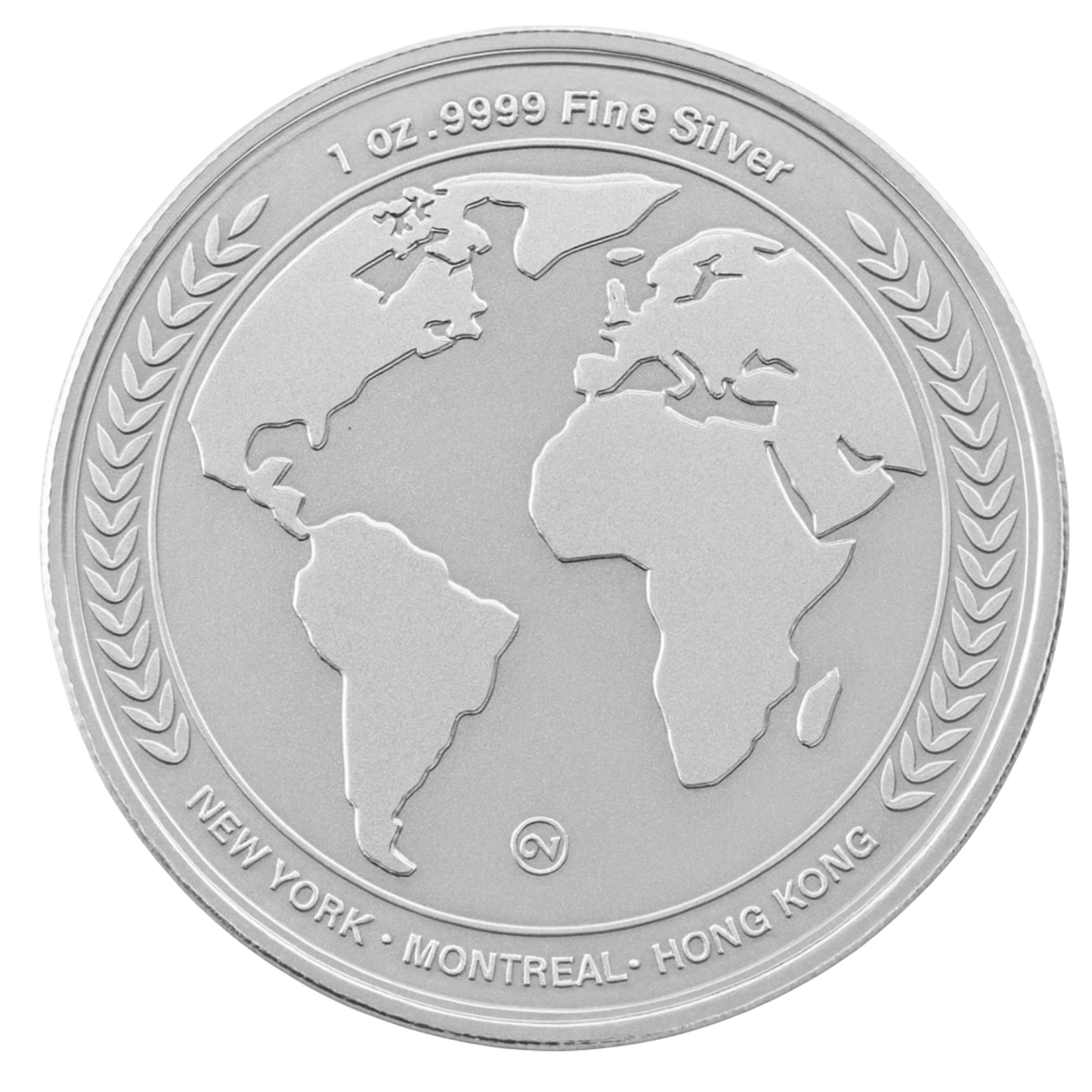 1 oz Silver Kitco Round .9999 - Globe Edition