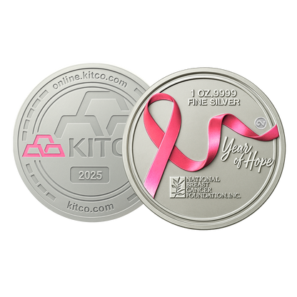 1 oz Silver Kitco Round .9999 – National Breast Cancer Foundation, Inc.®