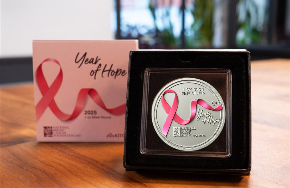 1 oz Silver Kitco Round .9999 – National Breast Cancer Foundation, Inc.®