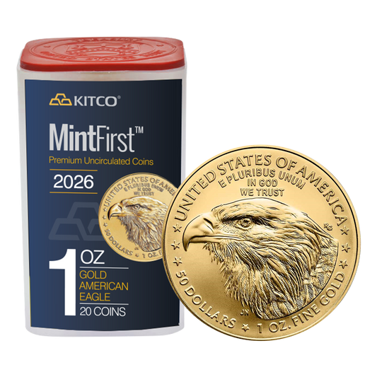 2026 1 oz Gold Eagle Coins (20 per tube) - MintFirst™