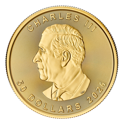 2026 MintFirst™ 1 oz Gold Maple Leaf Coins (tube of 10) - [US: Shipping week of Aug 17th]