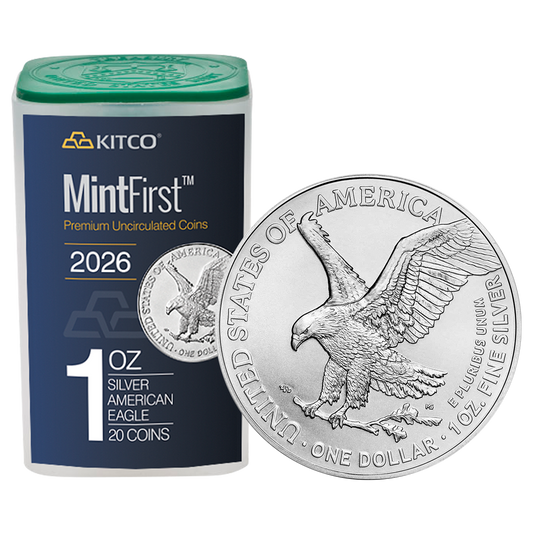 2026 MintFirst™ Silver Eagle Coins (tube of 20)