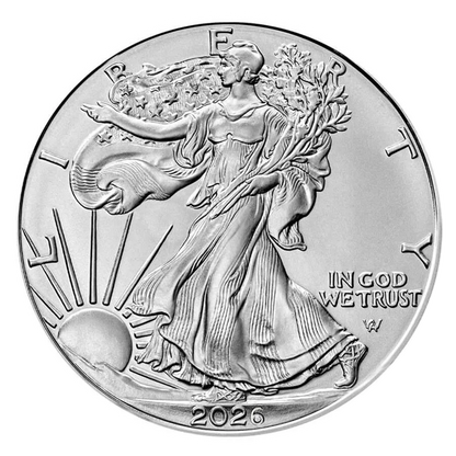 2026 MintFirst™ Silver Eagle Coins (tube of 20)