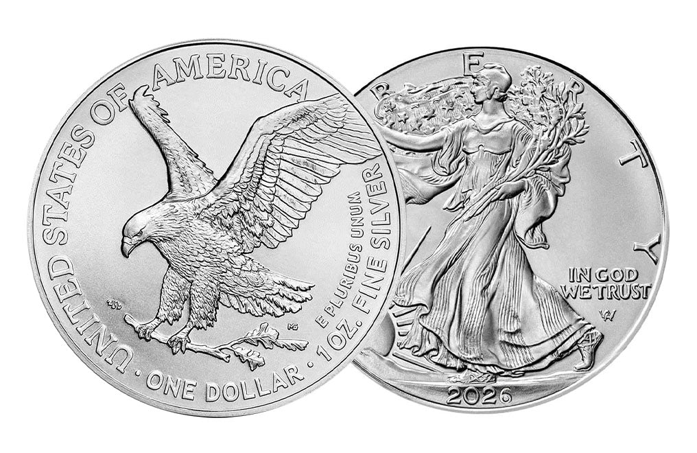 2026 MintFirst™ Silver Eagle Coins (tube of 20)