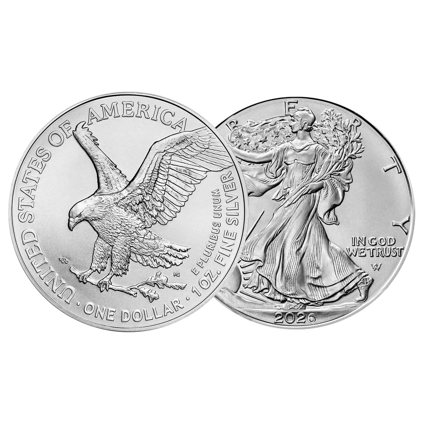 2026 MintFirst™ Silver Eagle Coins (tube of 20)