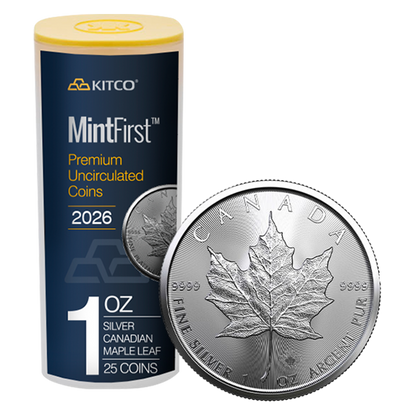 2026 MintFirst™ Silver Maple Leaf Coins (25 pcs) .9999