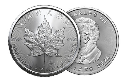 2026 MintFirst™ Silver Maple Leaf Coins (25 pcs) .9999