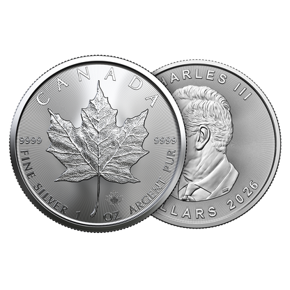 2026 MintFirst™ Silver Maple Leaf Coins (25 pcs) .9999