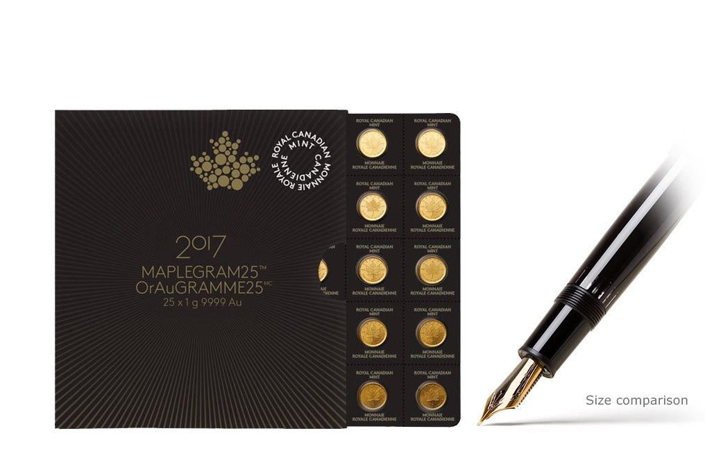 25 x 1 gram Gold MapleGram25™ (Random Year)