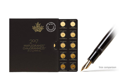 25 x 1 gram Gold MapleGram25™ (Random Year)
