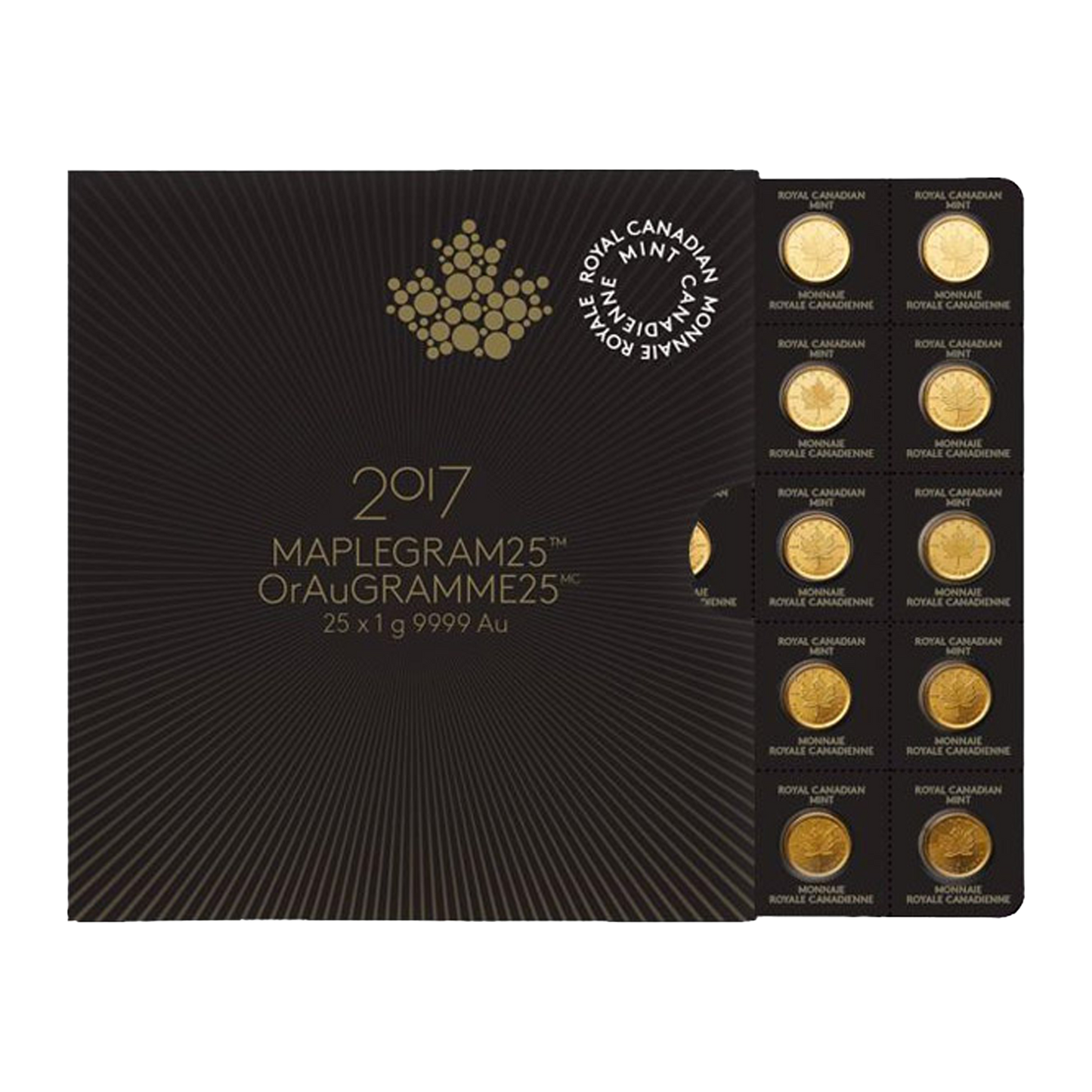 25 x 1 gram Gold MapleGram25™ (Random Year)