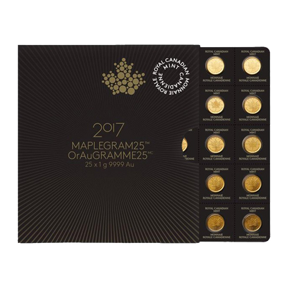 25 x 1 gram Gold MapleGram25™ (Random Year)