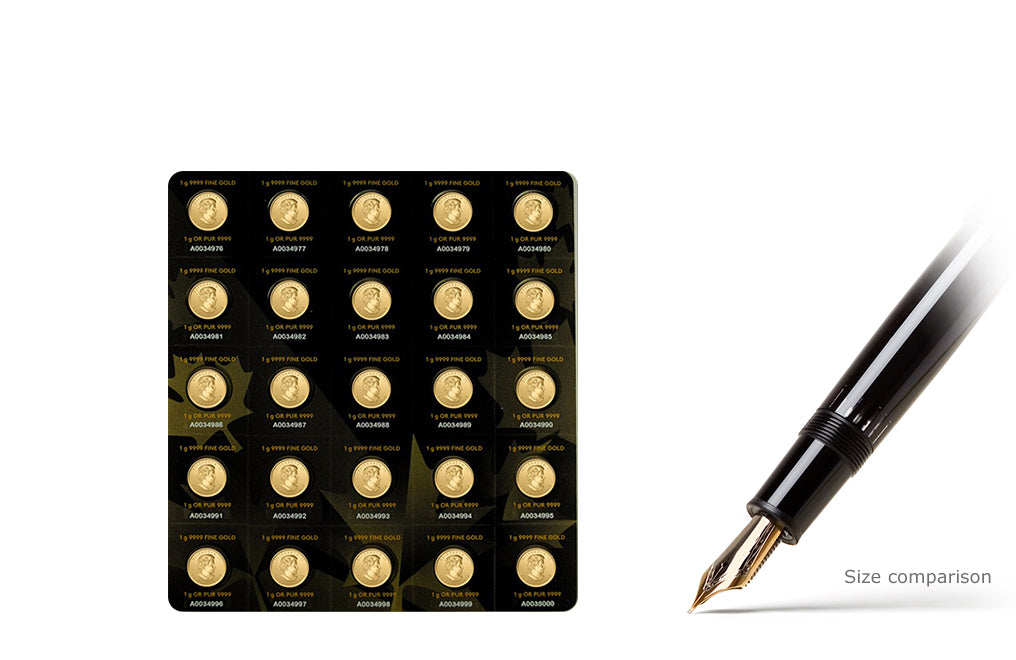 25 x 1 gram Gold MapleGram25™ (Random Year)