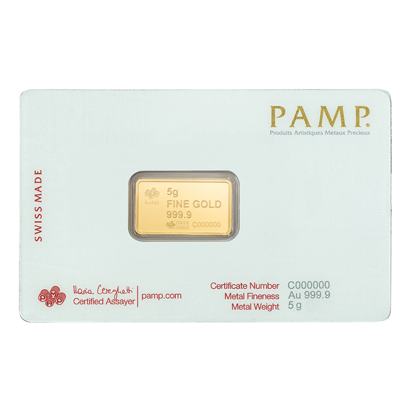 Buy 5 g Gold America the Free Bald Eagle Bar