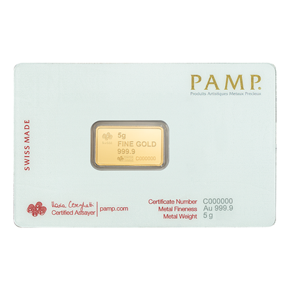 Buy 5 g Gold America the Free Bald Eagle Bar