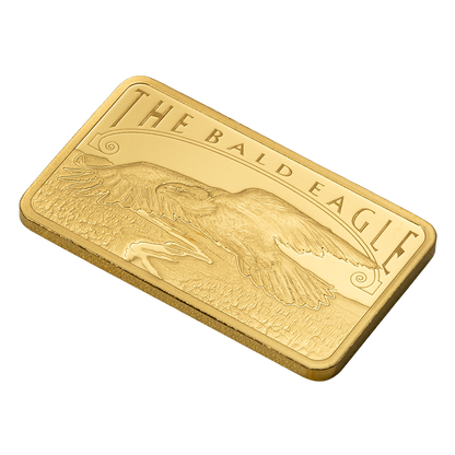 Buy 5 g Gold America the Free Bald Eagle Bar