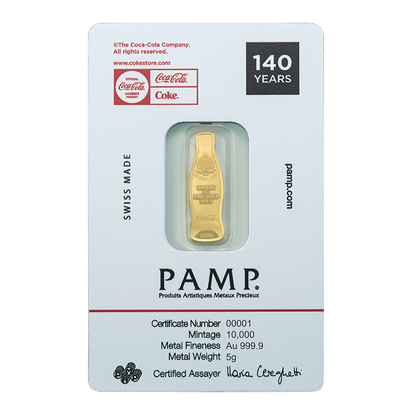 Buy 5 g Gold Coca-Cola® 140th Anniversary Coin {CAN: Shipping the Week of August 24th}