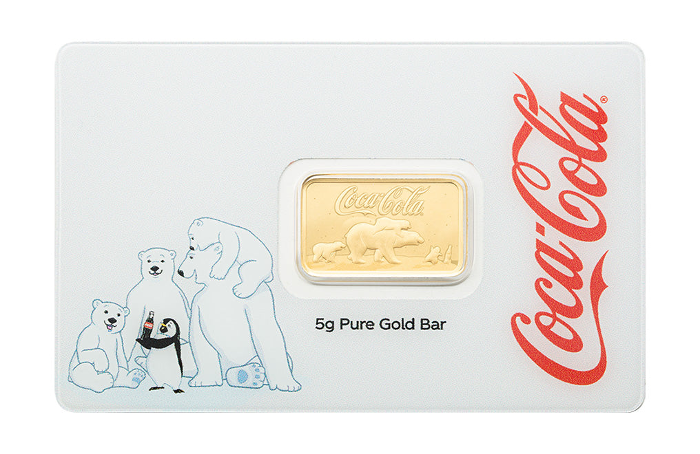 Buy 5 g Gold Coca-Cola® Holiday Polar Bears Bar