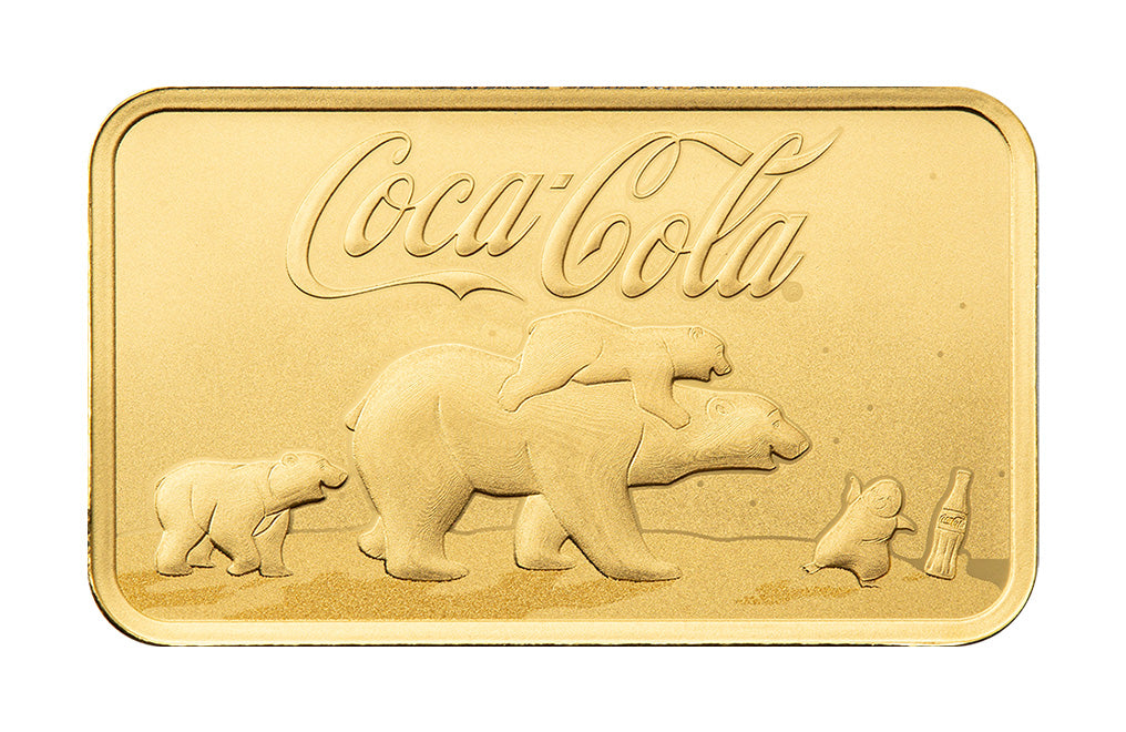 Buy 5 g Gold Coca-Cola® Holiday Polar Bears Bar