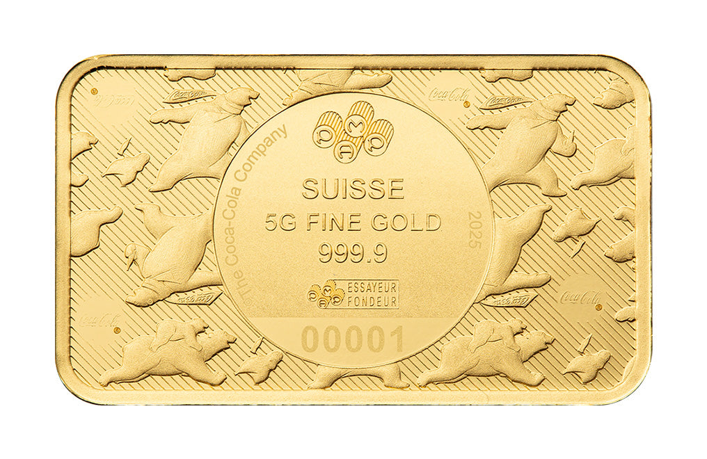 Buy 5 g Gold Coca-Cola® Holiday Polar Bears Bar