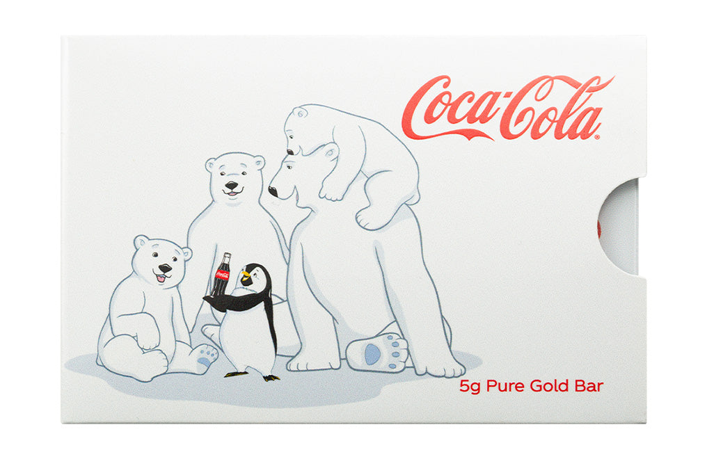 Buy 5 g Gold Coca-Cola® Holiday Polar Bears Bar
