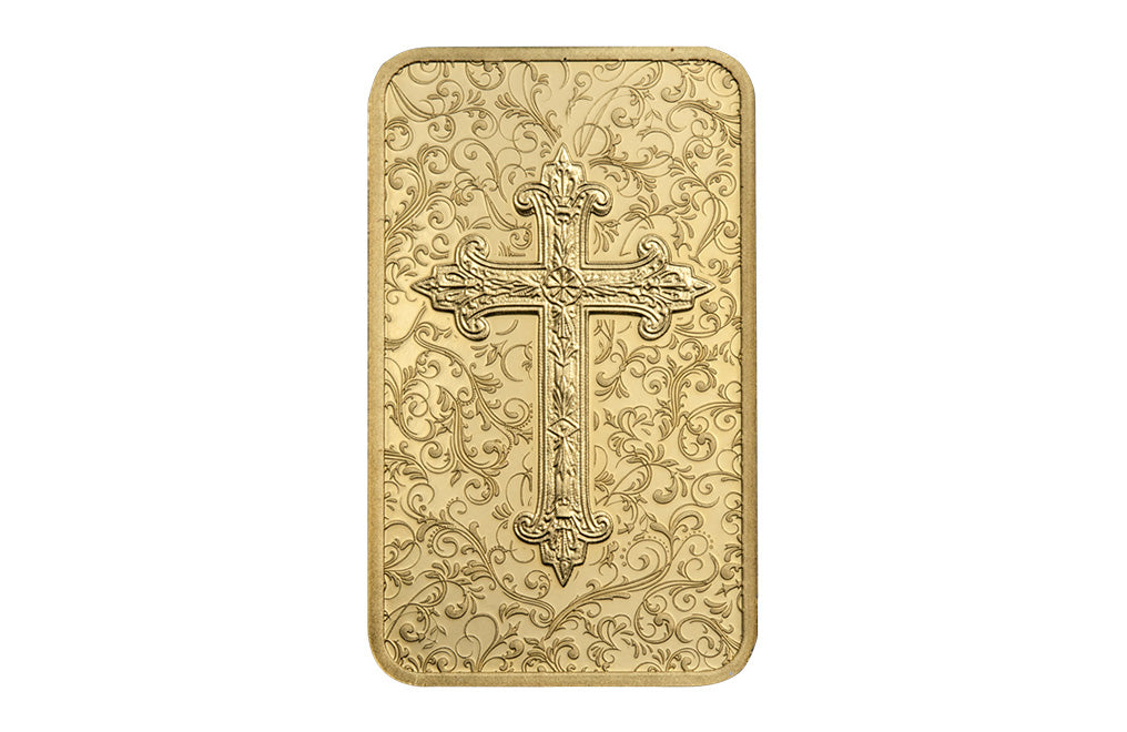 Buy 5 g Gold Cross of Christianity Bar