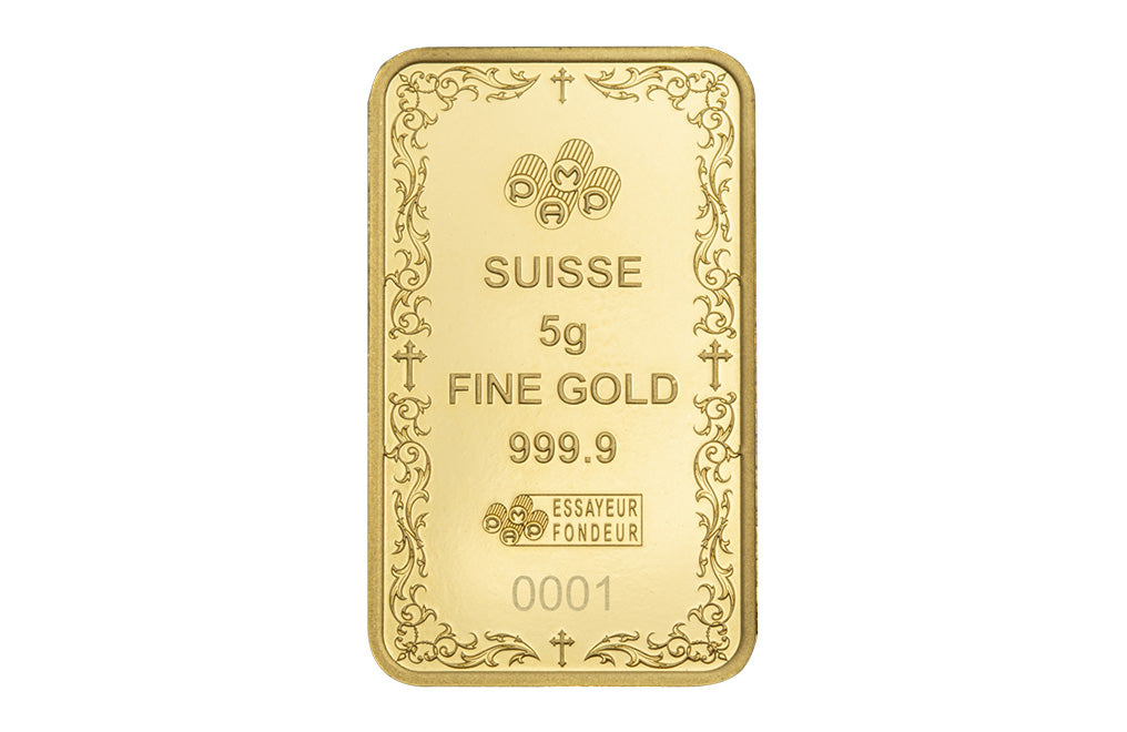 Buy 5 g Gold Cross of Christianity Bar