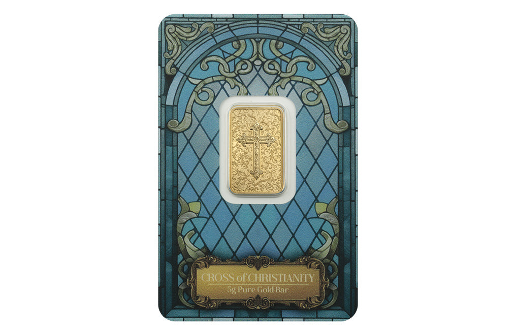 Buy 5 g Gold Cross of Christianity Bar