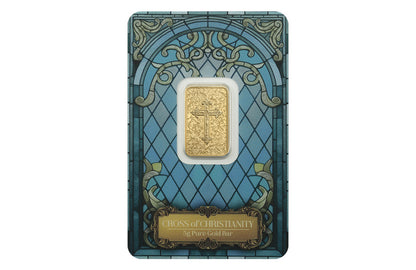 Buy 5 g Gold Cross of Christianity Bar