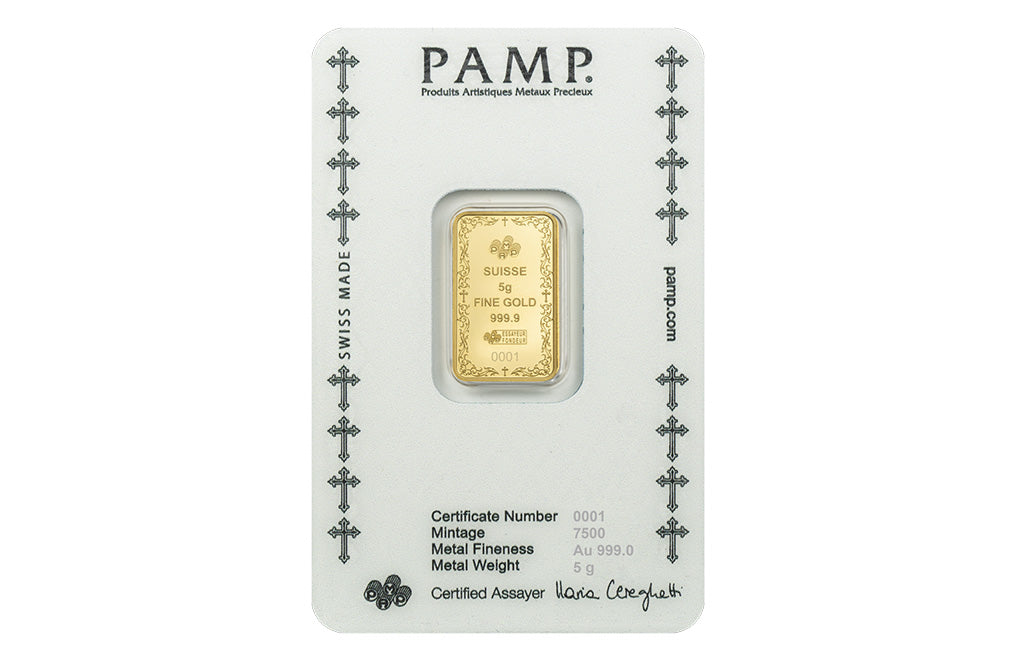 Buy 5 g Gold Cross of Christianity Bar