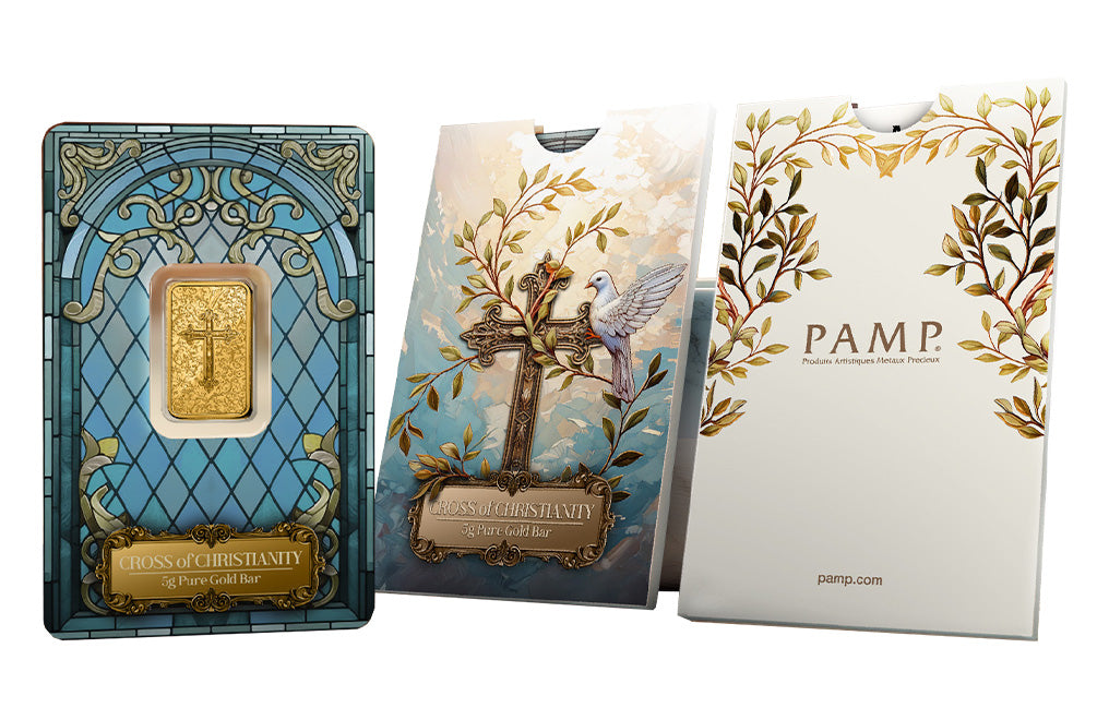 Buy 5 g Gold Cross of Christianity Bar