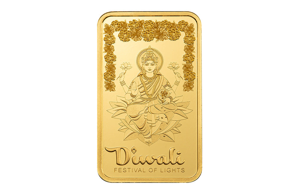 Buy 5 g Gold Diwali Lakshmi and Rangoli Bar (2025)