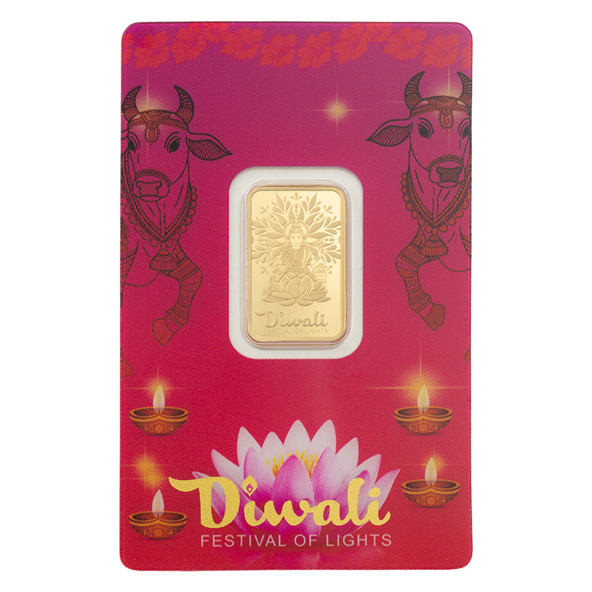 Buy 5 g Gold Diwali Lakshmi and Sacred Cow Bar (2026)