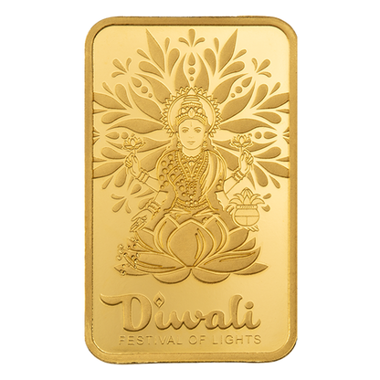Buy 5 g Gold Diwali Lakshmi and Sacred Cow Bar (2026)