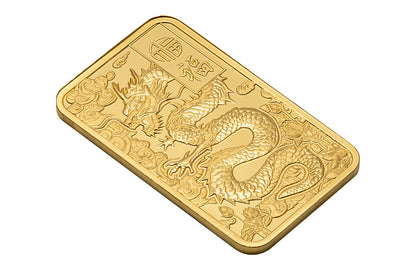 Buy 5 g Gold Good Luck Yellow Dragon Bar .9999