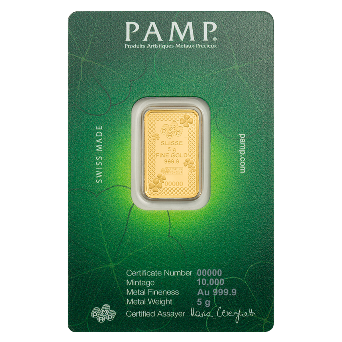Buy 5 g Gold Good Luck Four-Leaf Clover Bar (2026)