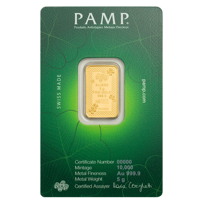 Buy 5 g Gold Good Luck Four-Leaf Clover Bar (2026)