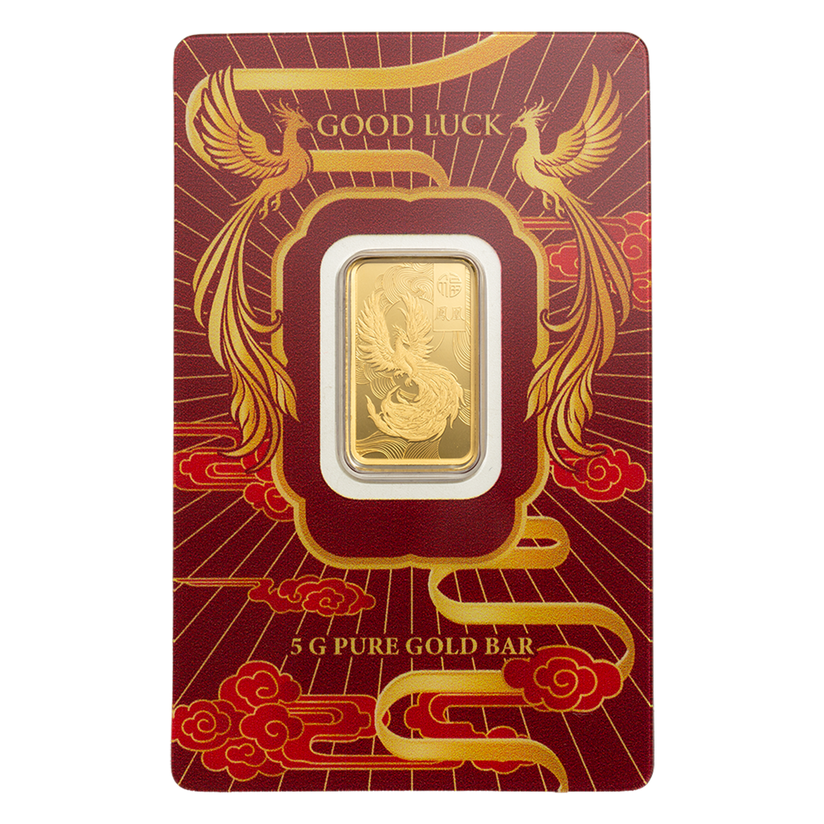 Buy 5 g Gold Good Luck Phoenix Bar (2026) {CAN: Shipping week of August 24th}