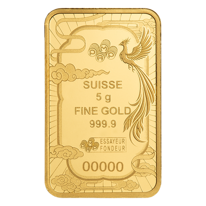Buy 5 g Gold Good Luck Phoenix Bar (2026) {CAN: Shipping week of August 24th}