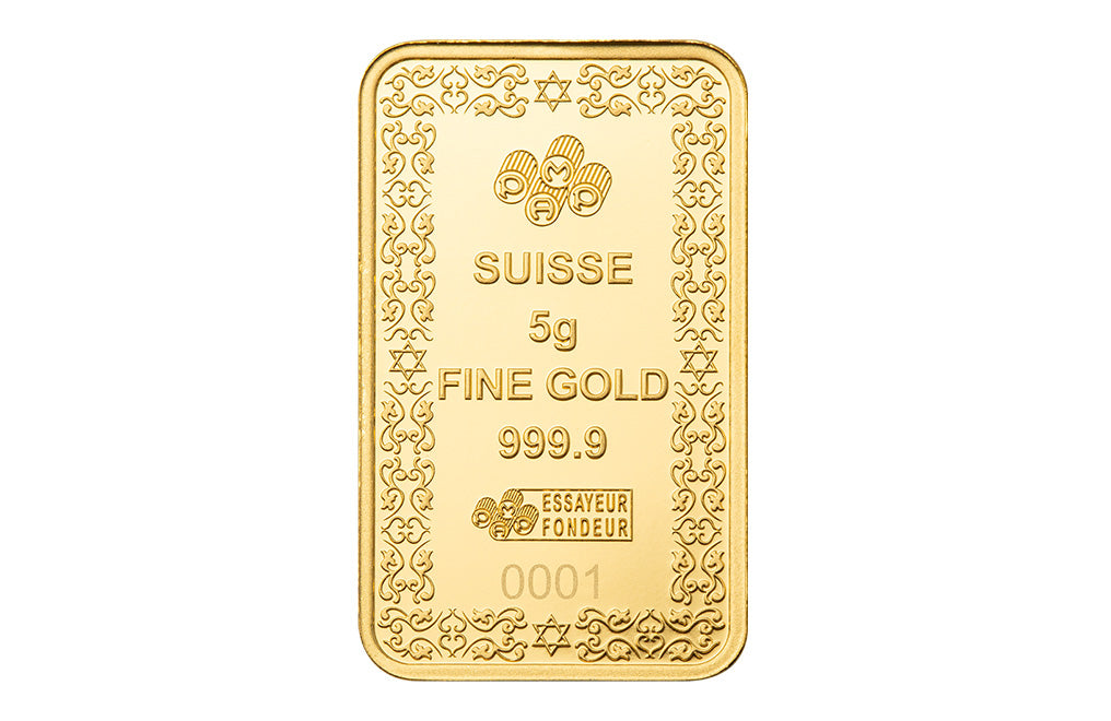 5 g Gold PAMP Star of David Bar [US Shipping the week of Nov 3rd]