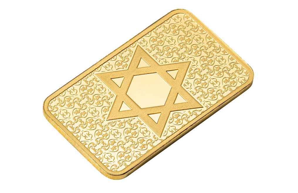Buy 5 g Gold PAMP Star of David Bar [EST Shipping CAN: Week of Sept 15]
