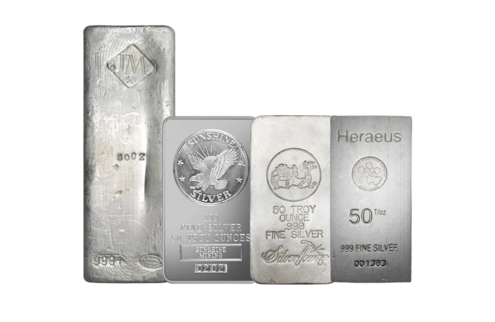 50 oz Silver Bars (secondary market)