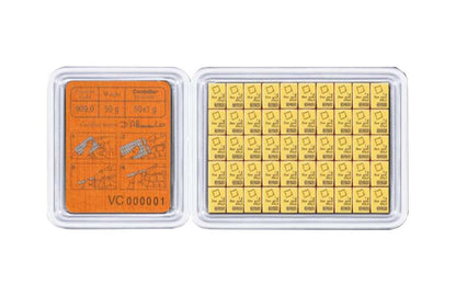 50 x 1g Gold CombiBar™ - Valcambi Suisse (w/ assay)