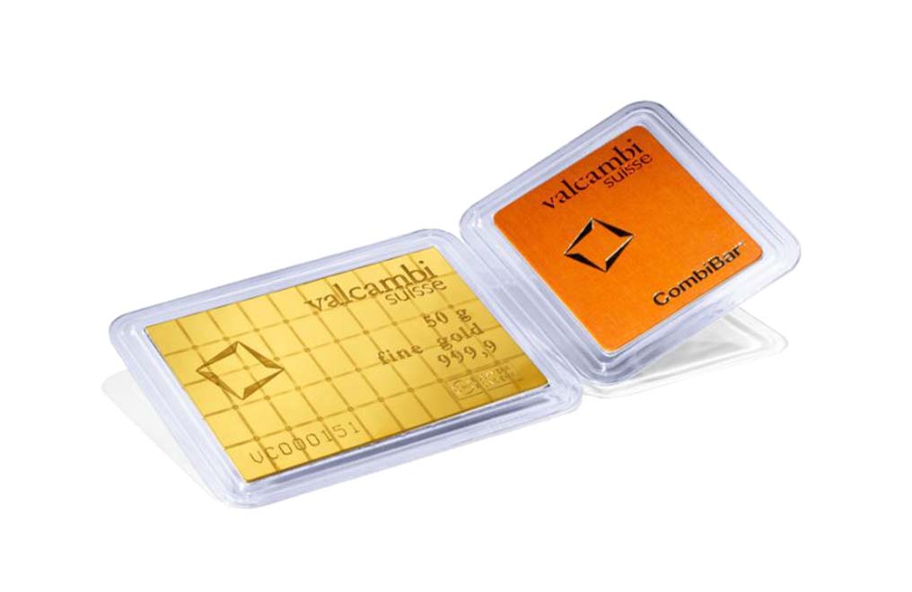 50 x 1g Gold CombiBar™ - Valcambi Suisse (w/ assay)